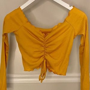 Nasty Gal Off the Shoulder Crop Top